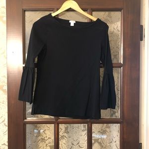 J. Crew bell sleeve top
